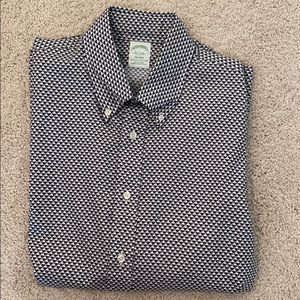 Blue & White Button Up